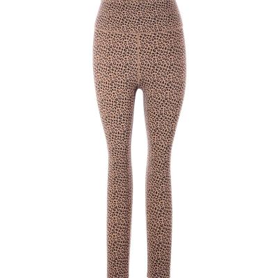 ALLFENIX Women Brown Leggings L